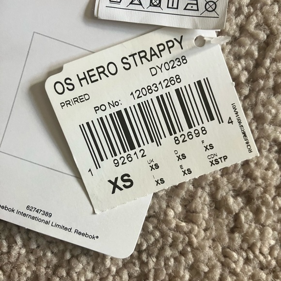 NWT Size XS Plaid Reebok strappy sports bra - Picture 5 of 6